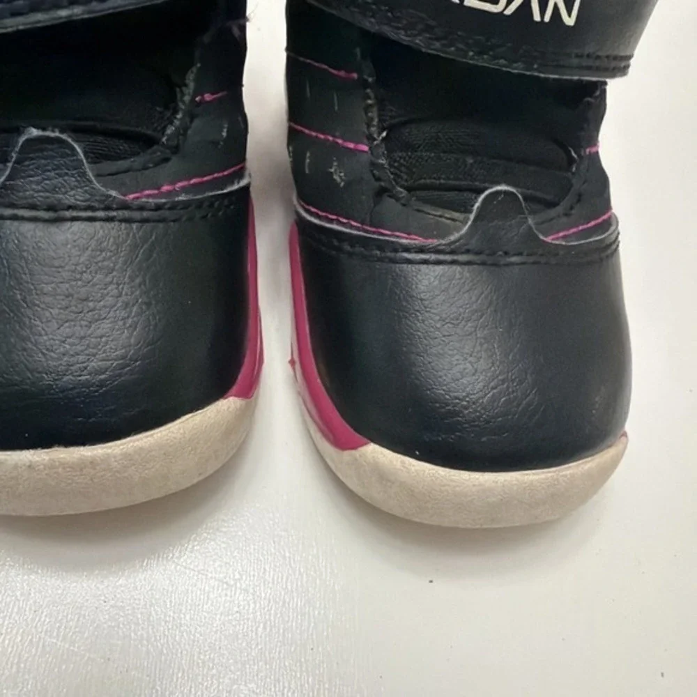 Nike Air Jordan 5C‎ Toddler Shoes Black Pink Hook And Loop Jumpman.         3816